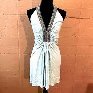 COPY - Sky Beaded Halter Top/Sundress